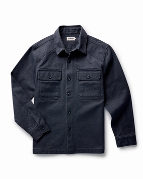 Durable Fabric The Shop Shirt in Navy Chipped Canvas