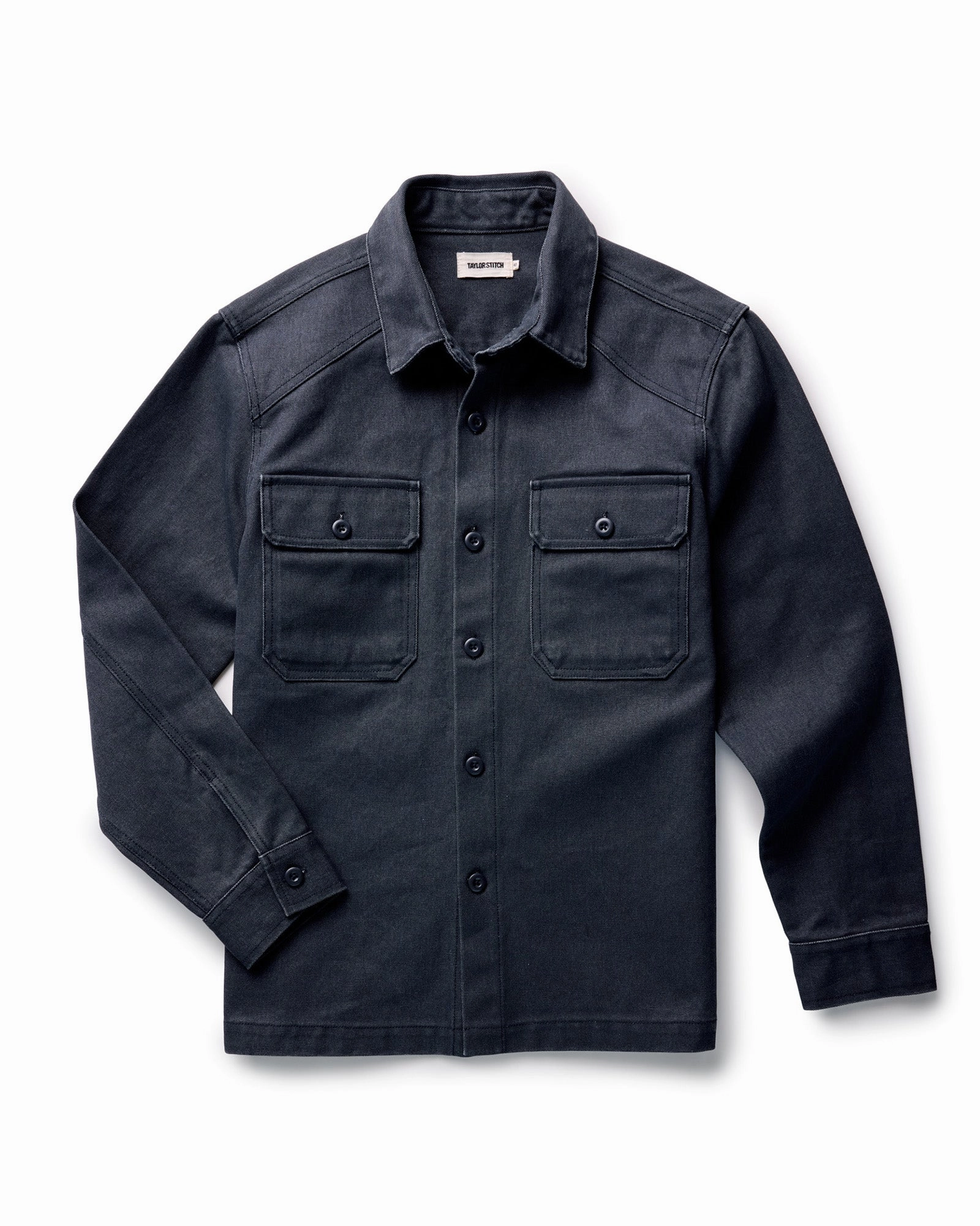 Durable Fabric The Shop Shirt in Navy Chipped Canvas