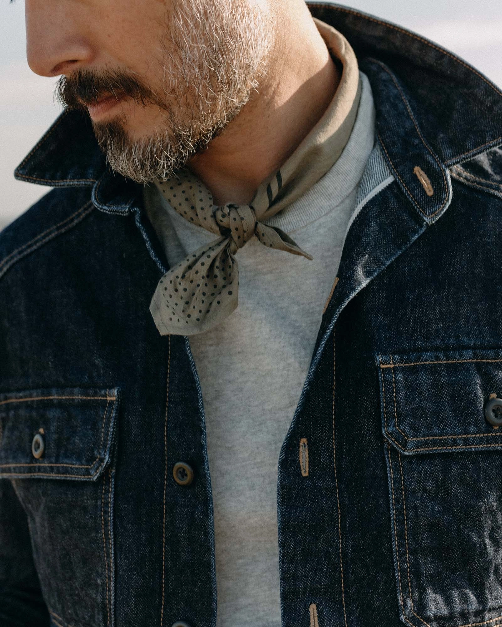 Ventilated Back Panel The Shop Shirt in Rinsed Indigo Selvedge