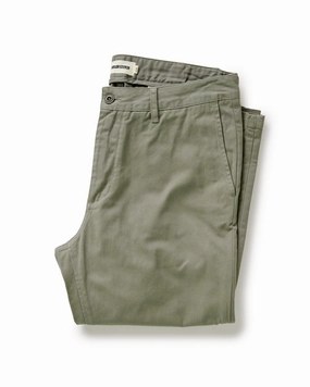 Quick Comfort Fit The Slim Foundation Pant in Organic Smoked Olive
