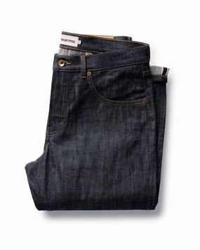 Non Binding Waist The Straight Jean in Rigid Organic Selvedge