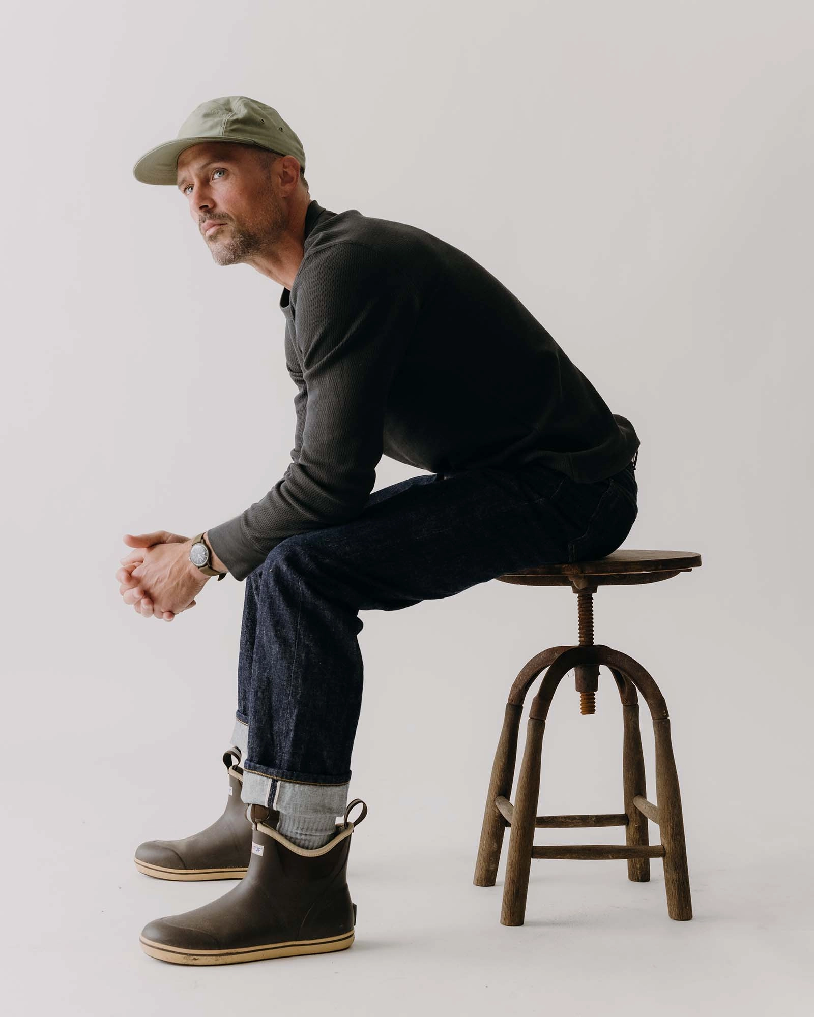 The Straight Jean in Rigid Organic Selvedge Anti Pilling Treatment Active Design