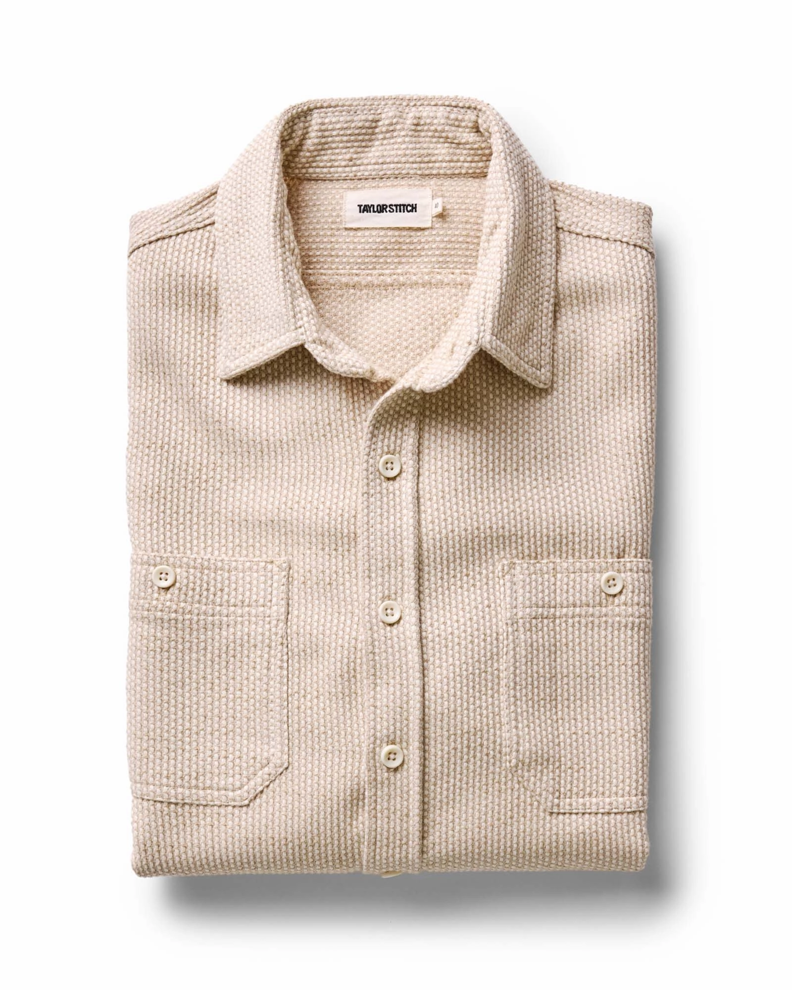 Quick Dry Technology The Utility Shirt in Natural Sashiko
