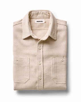 Quick Dry Technology The Utility Shirt in Natural Sashiko