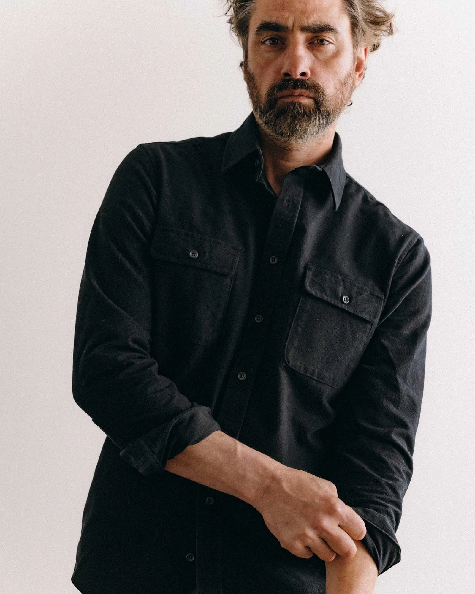 Stretchable Cloth The Yosemite Shirt in Coal