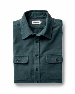 Tall Option Flexible Knit The Yosemite Shirt in Dark Forest