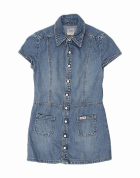 Flowing Design DIESEL Girls Denim Dress 7-8 Years Blue Cotton