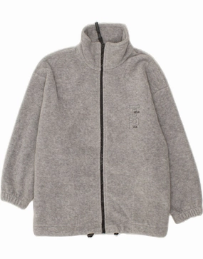 THINK PINK Boys Fleece Jacket 5-6 Years Grey Polyester Dual Layer Ventilation