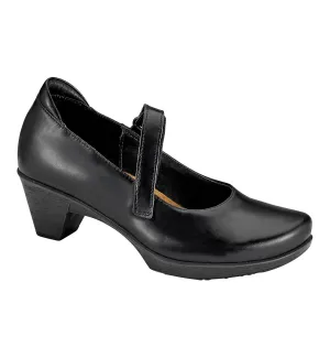 Muse Mary Jane Shoes In Black Madras Leather Dynamic Path