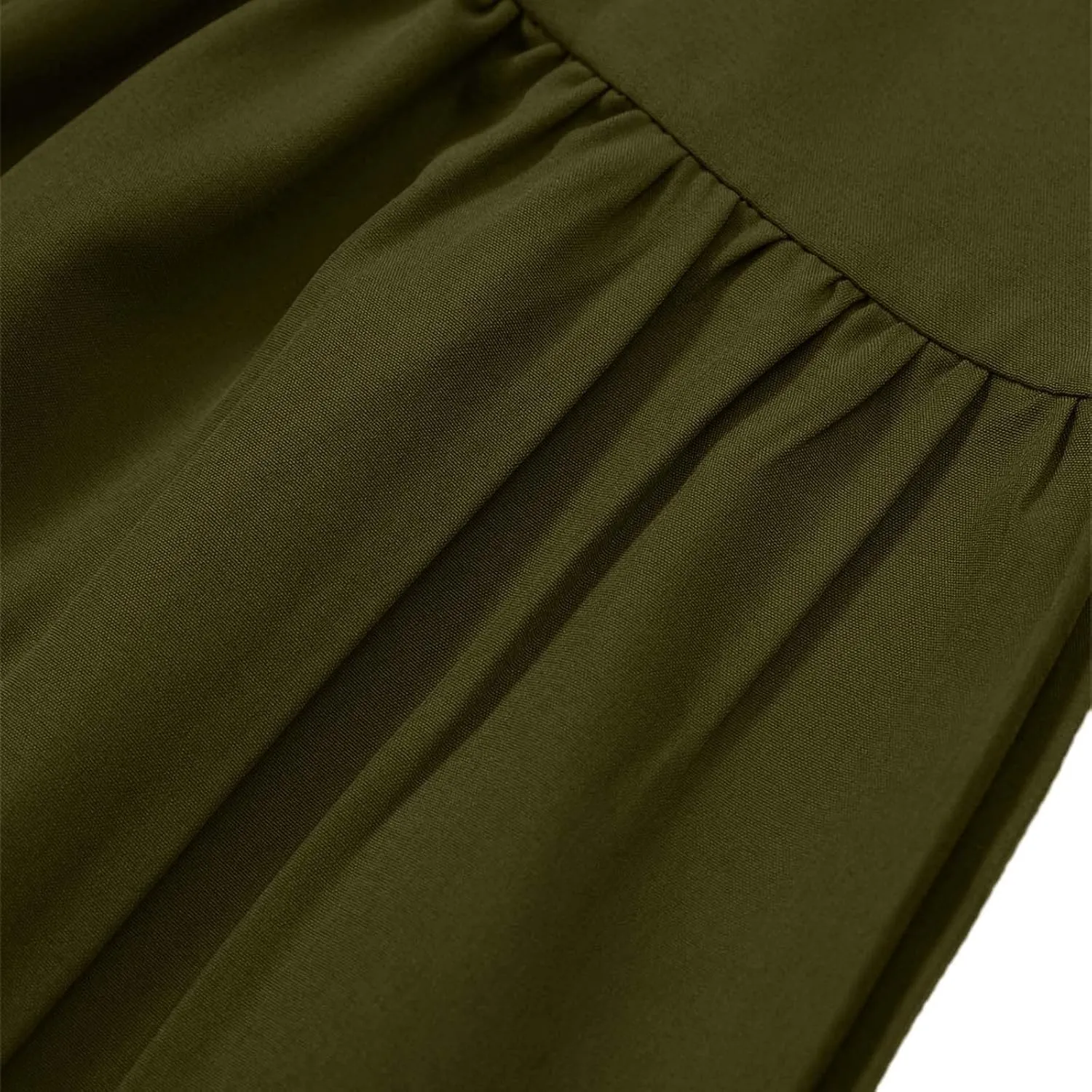 Tiered Midi Skirt for Women 2025 Flowy A Line Skirt Elastic Waist Bohemian Flared Long Spring Summer Skirt