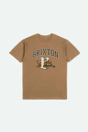 Seasonal top Quick Drying Tiger S/S Standard T-Shirt - Tobacco Brown Worn Wash