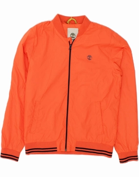 Market Fall Friendly TIMBERLAND Boys Bomber Jacket 15-16 Years  Medium Orange Polyester