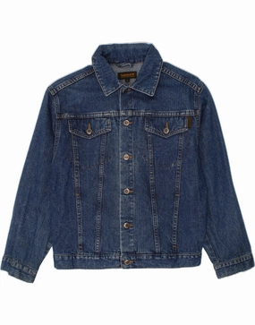 TIMBERLAND Boys Denim Jacket 7-8 Years Blue Cotton Rugged Protection Impact
