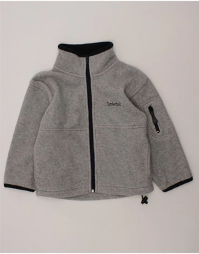 Lightweight Layer Soft Interior Lining TIMBERLAND Boys Fleece Jacket 3-4 Years Grey Polyester