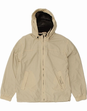 Advice Compression Fit TIMBERLAND Boys Hooded Bomber Jacket 11-12 Years Beige Cotton