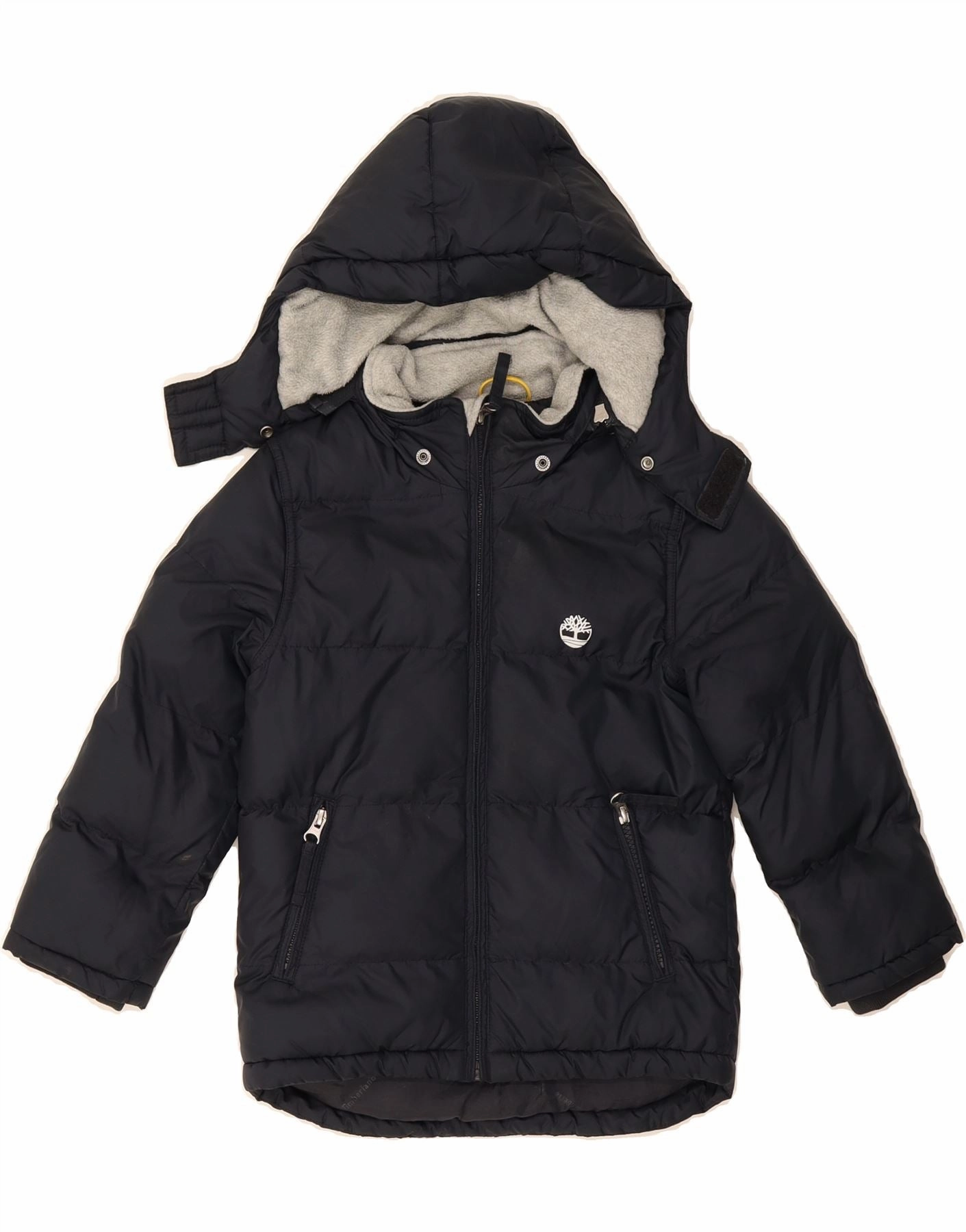 Thermal regulation Promise TIMBERLAND Boys Hooded Padded Jacket 4-5 Years Navy Blue Polyester