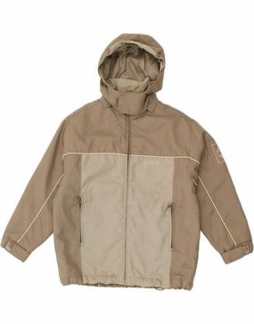 Outdoor Duty Wind Layer TIMBERLAND Boys Hooded Windbreaker Jacket 9-10 Years Grey Colourblock