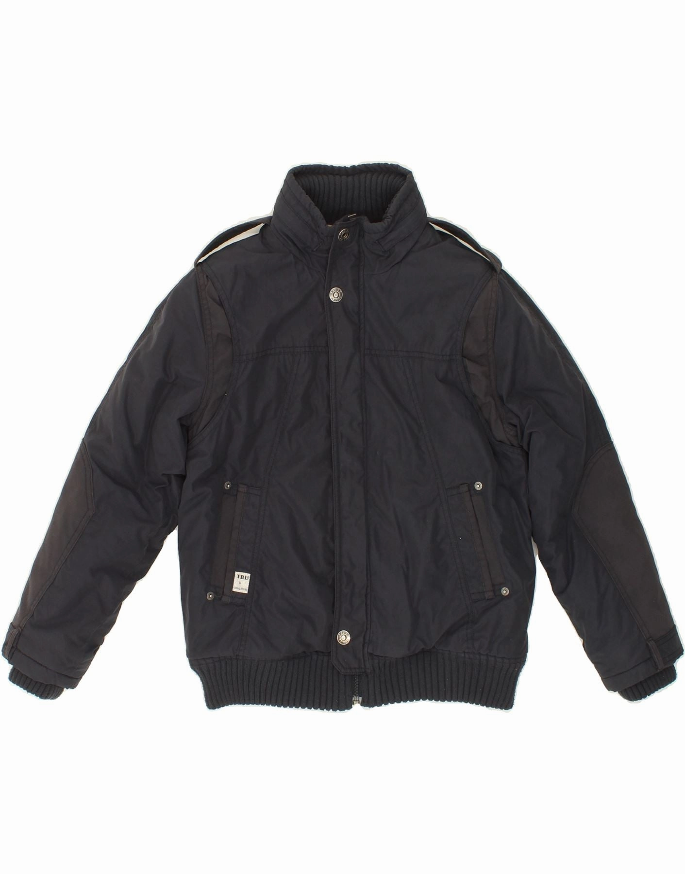 TIMBERLAND Boys Windbreaker Jacket 9-10 Years Navy Blue Polyamide Product