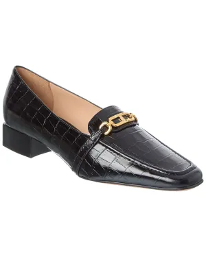Comfy Glide Versatile Slip-Ons Tom Ford Croc-Embossed Leather Loafer