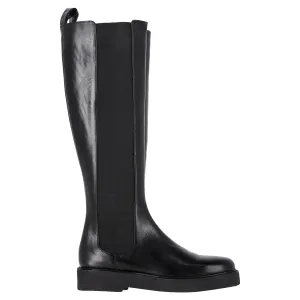 Drive Mode Staud Palamino Chelsea Knee-High Boots in Black Leather