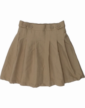 CHAPS Girls Regular Fit Pleated Skirt 9-10 Years W24  Grey Polyester Fashion Layer