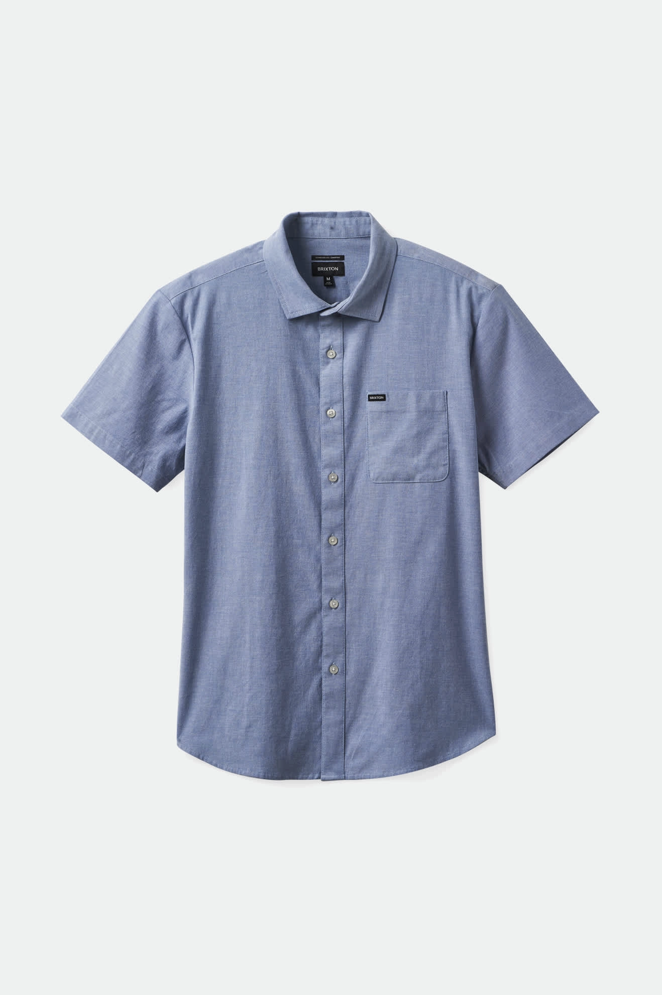 Charter Oxford S/S Shirt - Light Blue Chambray Chic Ensemble Fashion Statement