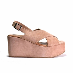 Joanna Wedge In Coccio Suede Taller Build