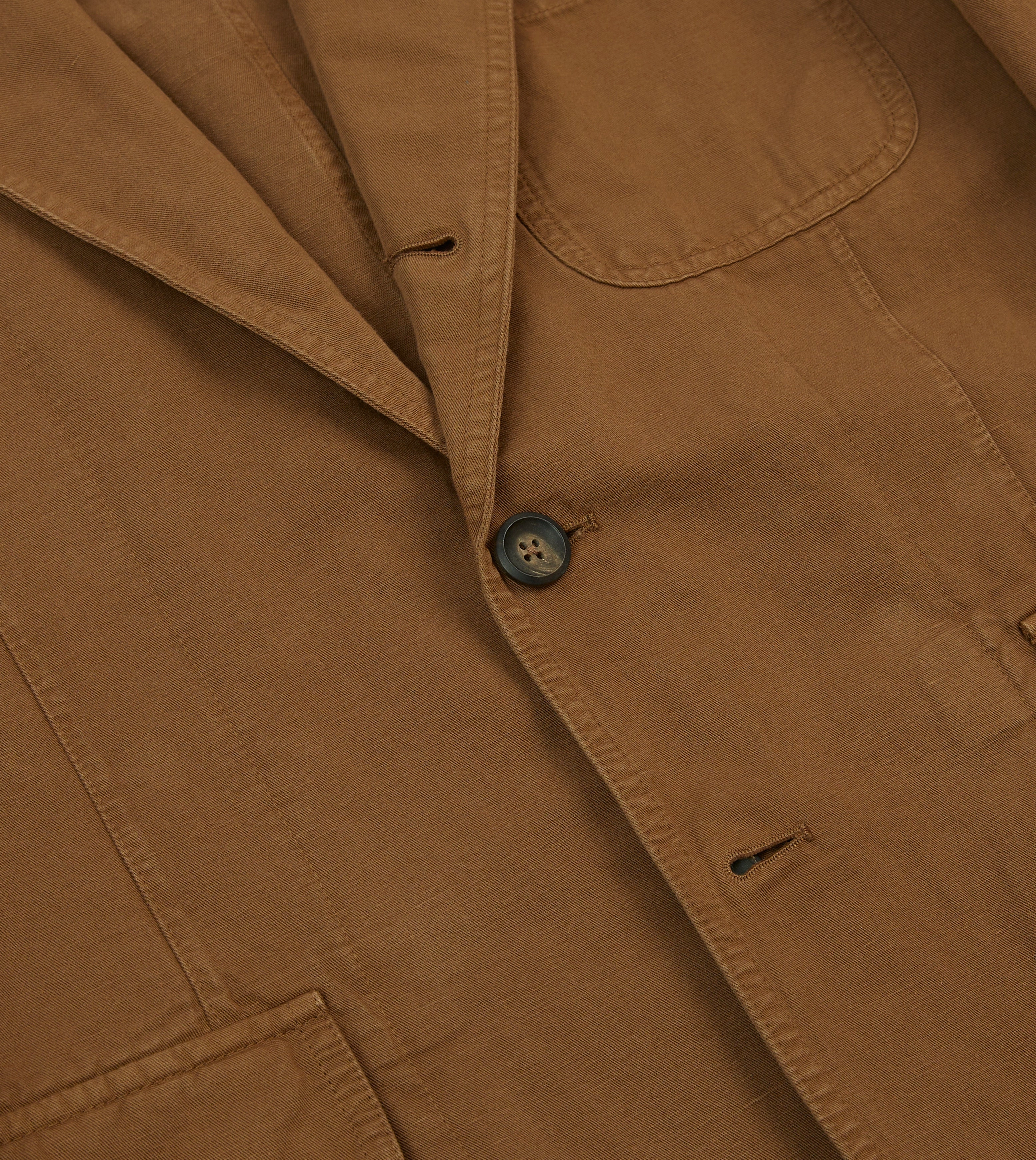 Custom Tailored Comfort and Luxury Tobacco Cotton Linen Games Blazer Mk. I