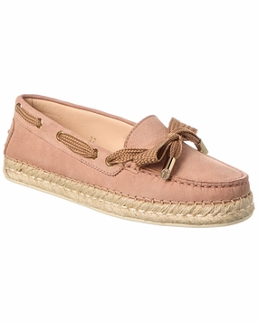 All Comfort Free Walk TOD??s Gommini Leather Espadrille