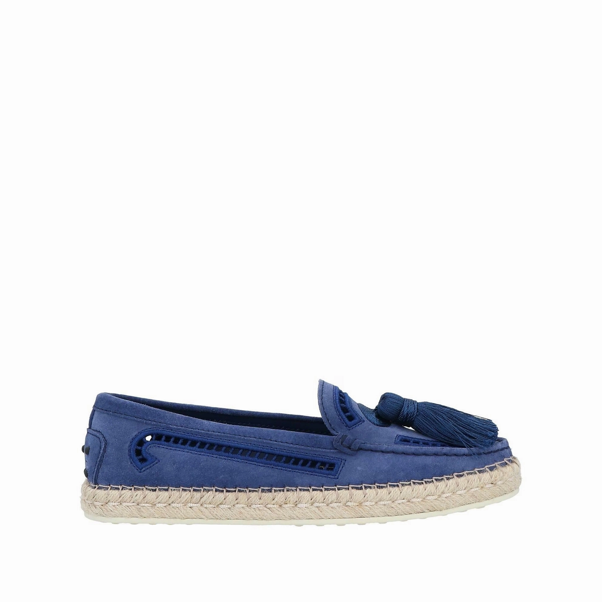 Buckle Bold Creative Look Tod's Women's Leather Espadrilles