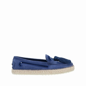 Buckle Bold Creative Look Tod's Women's Leather Espadrilles