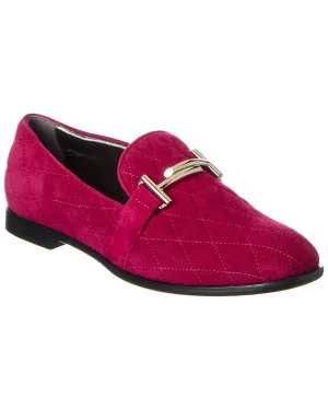 Relaxed Design TOD??s Double T Suede Loafer