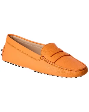 TOD??s Gommino Leather Loafer Open Pace Perforated Detail
