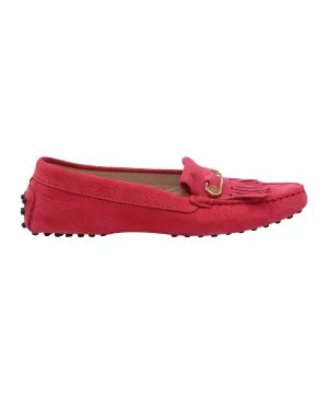 Event Day Supportive Walk Tod's Gommino Loafers in Pink Leather