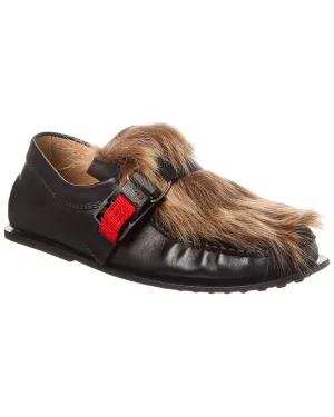 TOD??s Leather Loafer Street Pace Natural Feel