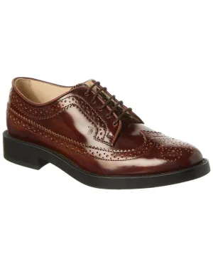 TOD??s Leather Oxford Grip Clear