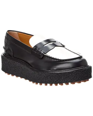Meet Time TOD??s Leather Platform Loafer