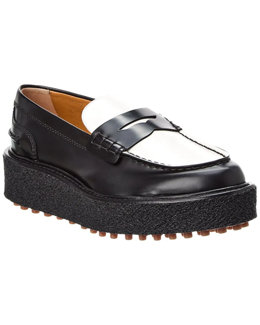 Daily Guard Sole True TOD??s Leather Platform Loafer