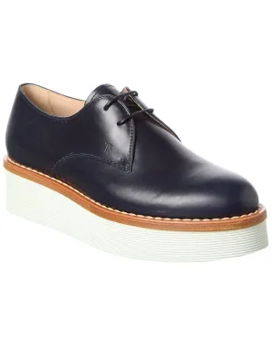 Fashionable Leather Stylish Slip-on Shoes TOD??s Leather Platform Oxford