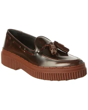 TOD??s Tassel Leather Loafer Core Style Venetian Loafers