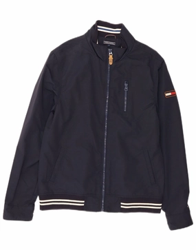 second - hand TOMMY HILFIGER Boys Bomber Jacket 15-16 Years Navy Blue Nylon