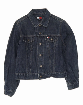 TOMMY HILFIGER Boys Denim Jacket 9-10 Years XL Blue Rain Friendly Promote
