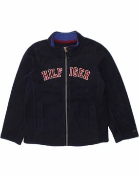 Halloween TOMMY HILFIGER Boys Graphic Fleece Jacket 3-4 Years Navy Blue Polyester