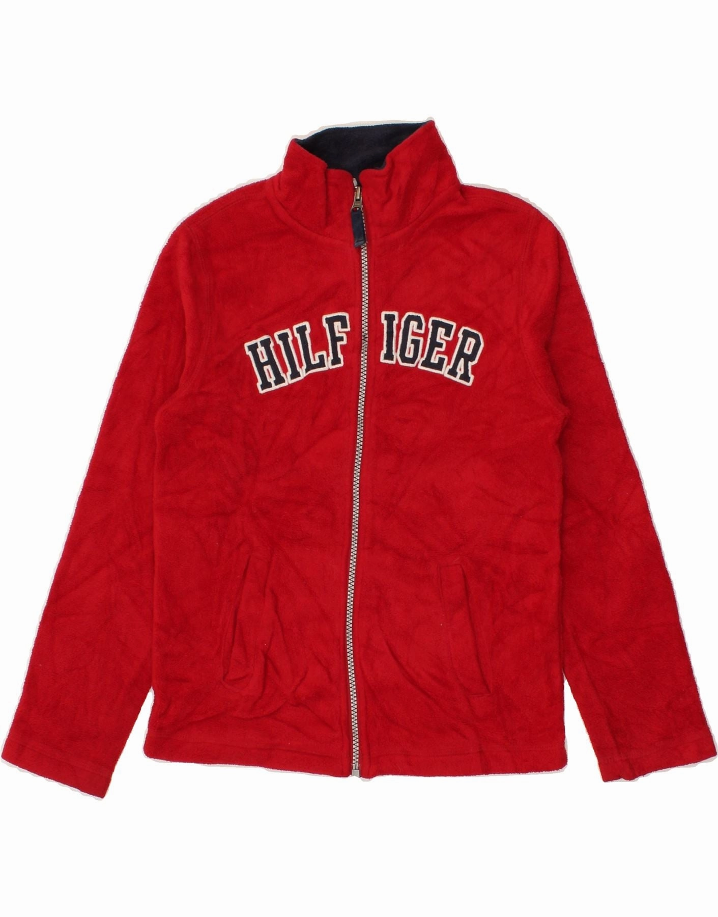 suitable for indoor activities TOMMY HILFIGER Boys Graphic Fleece Jacket 8-9 Years Medium  Red