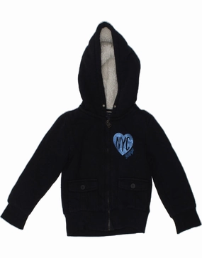 TOMMY HILFIGER Boys Graphic Hooded Bomber Jacket 3-4 Years Navy Blue Network