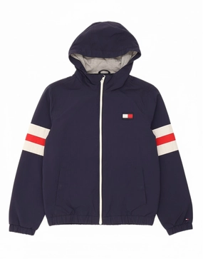 Frost Shield mass - produced TOMMY HILFIGER Boys Graphic Windbreaker Jacket 9-10 Years Navy Blue