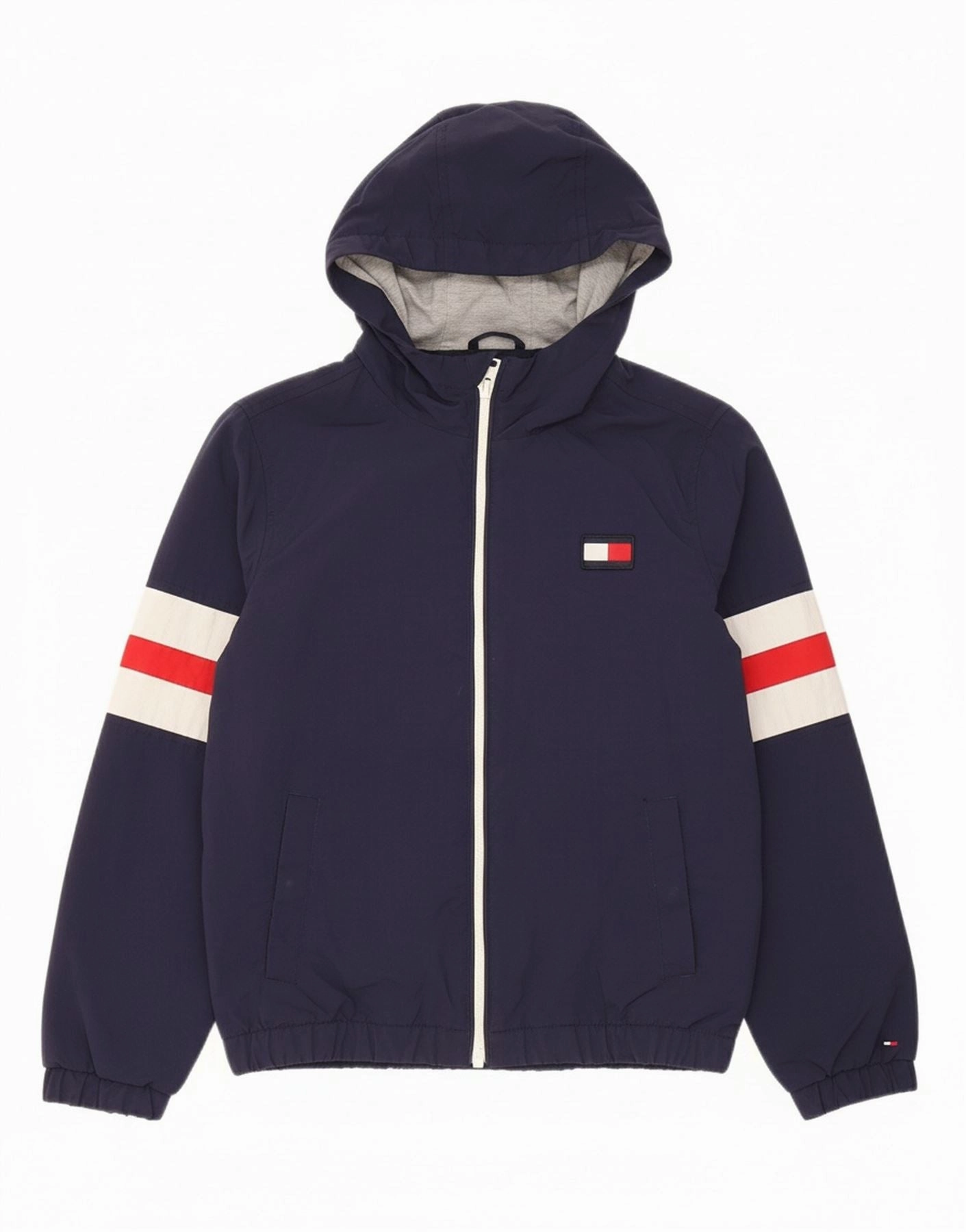 Frost Shield mass - produced TOMMY HILFIGER Boys Graphic Windbreaker Jacket 9-10 Years Navy Blue