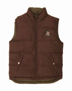 Protective Style Light Motion TOMMY HILFIGER Boys Reversible Padded Gilet 13-14 Years Brown Polyester