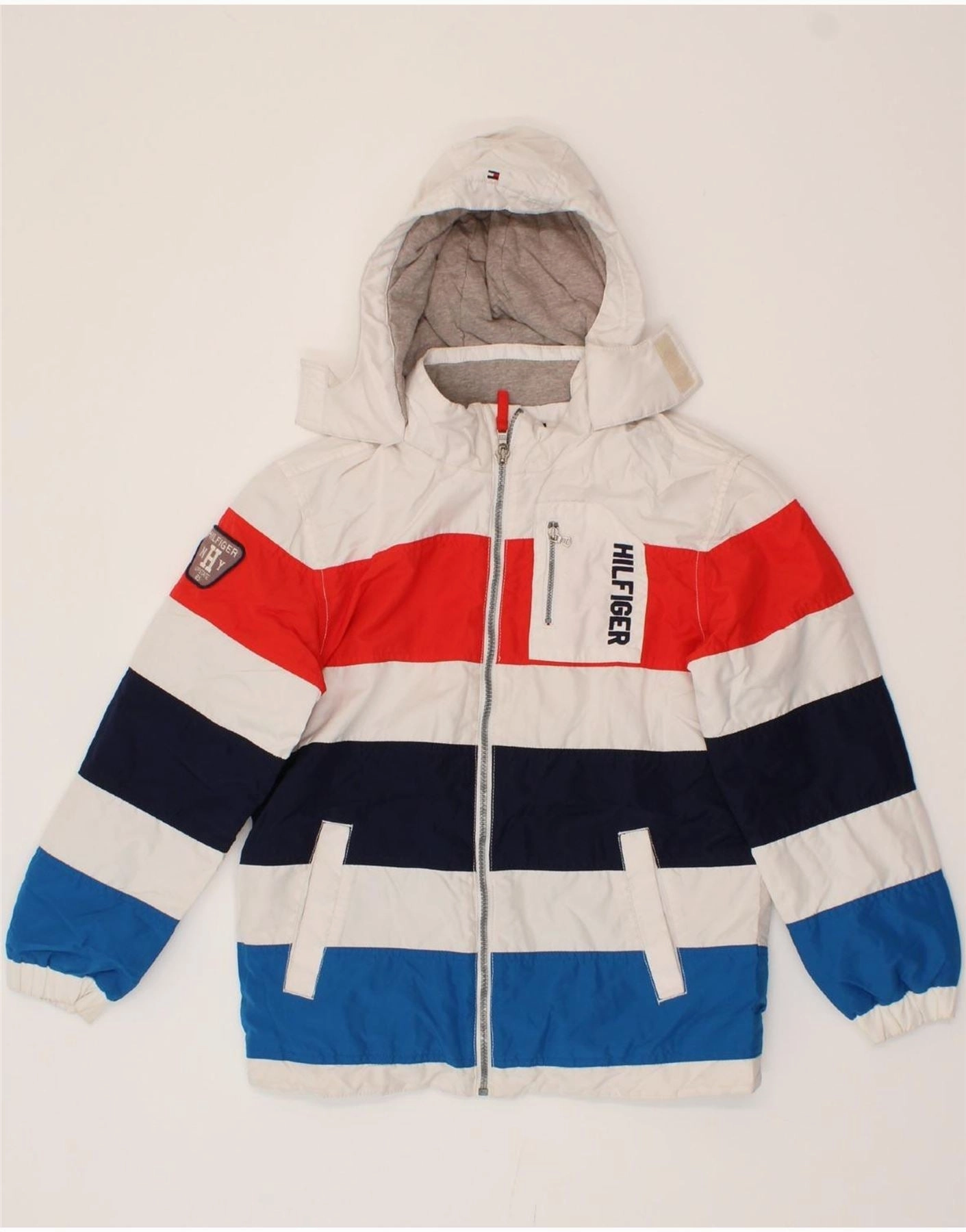 TOMMY HILFIGER Boys Windbreaker Jacket 12-13 Years Large Multicoloured Change