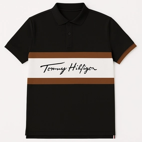 Tear Resistant Knit Non Restrictive Fit Tommy Hilfiger Men Polo